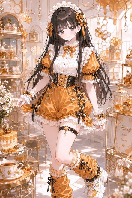 女性キャラ・衣装・外見の生成例 2