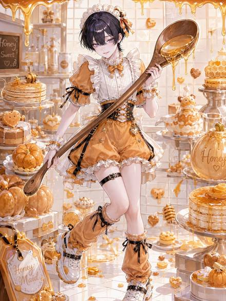 女性キャラ・衣装・外見の生成例 3