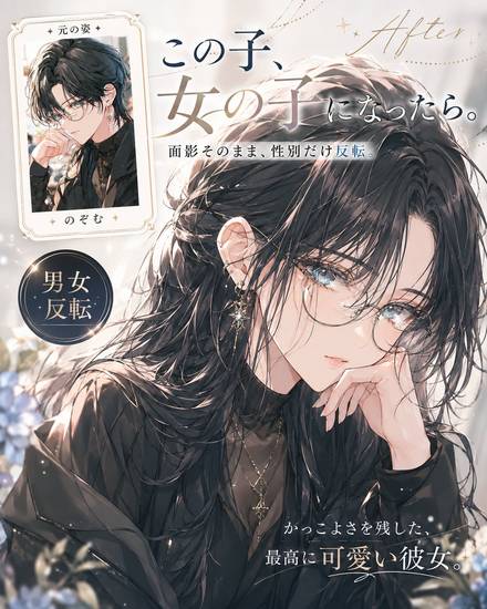 どちらでもない・女性向けの生成例 2