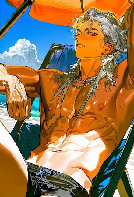 男性キャラの生成例 2