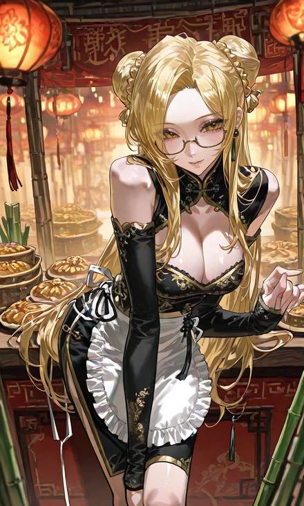 女性キャラ・衣装・外見の生成例 4