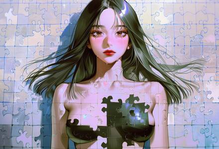 女性キャラの生成例 3