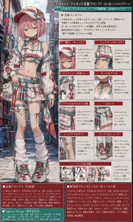女性キャラ・ホスト・水商売 の生成例