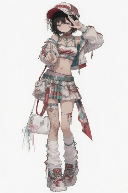 女性キャラ・ホスト・水商売の生成例 2