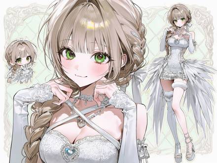 女性キャラ・衣装・外見 の生成例