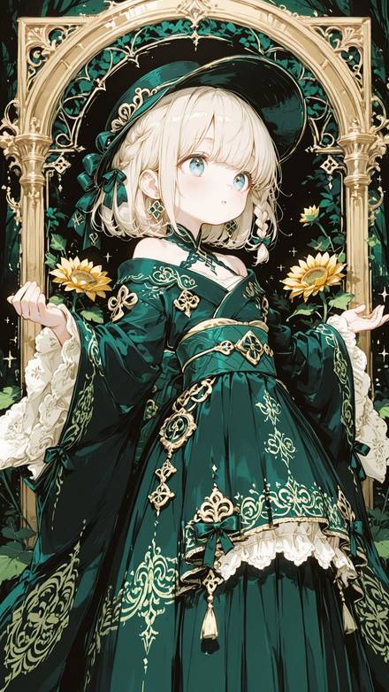 女性キャラ・衣装・外見の生成例 2