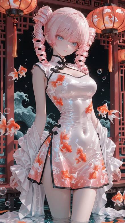 女性キャラ・衣装・外見の生成例 4