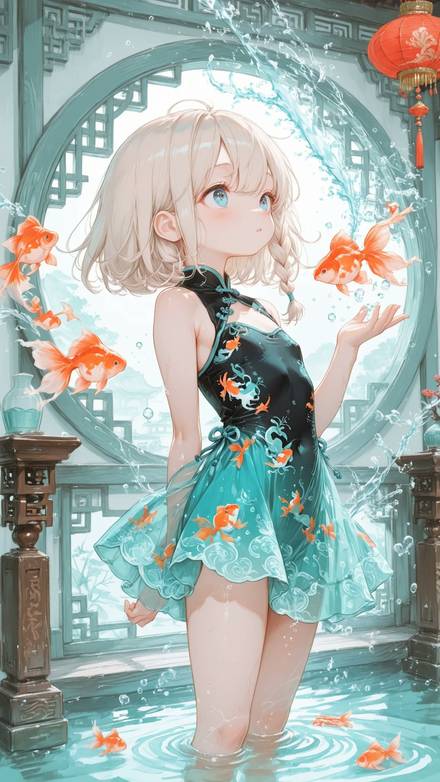 女性キャラ・衣装・外見の生成例 2